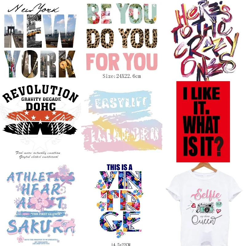 

Usa New York City Letters Patches on Clothes Iron-on Transfers for Clothing Thermoadhesive Patches Sakura Stickers Fusible Patch