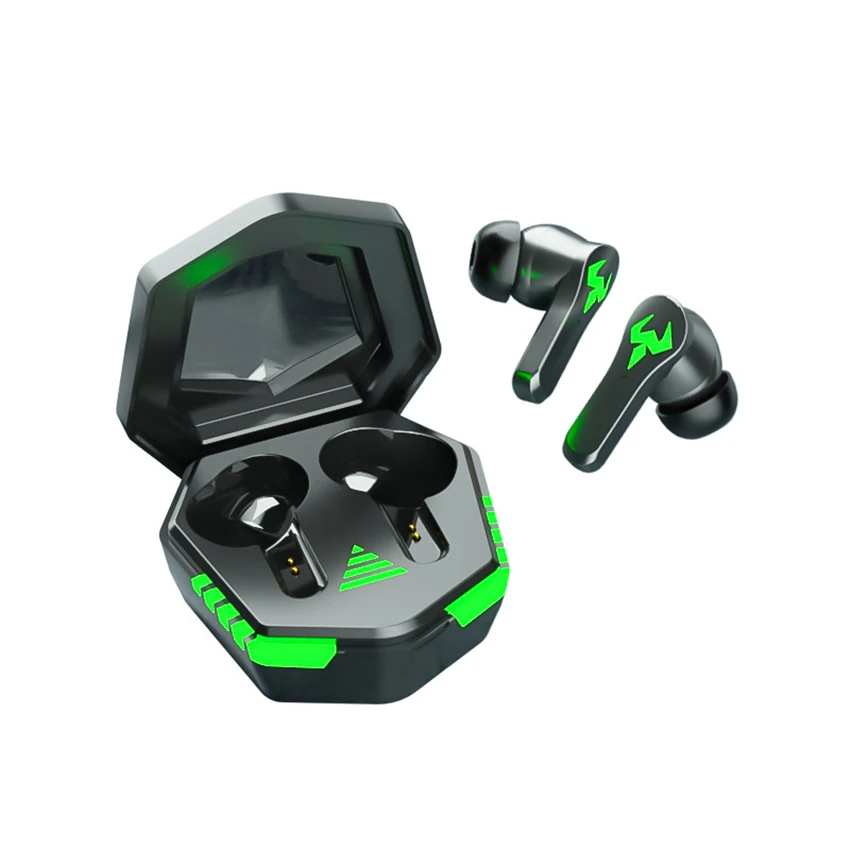 

Aimitek Gaming Earbuds TWS Bluetooth Earphones LED Display In Ear Wireless Headphones Stereo Game Headsets with Microphone