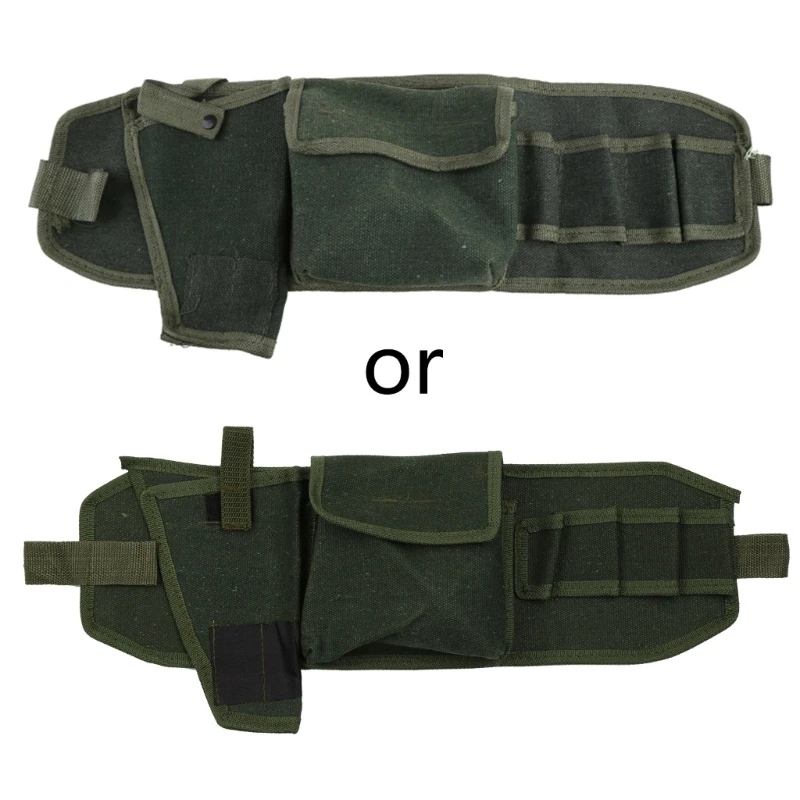 

KX4B Electrician Waist Bag Tool Holder Pouch Small Electricians Hammer Screwdriver