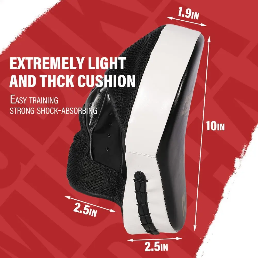 1 Pcs PU Leather 5-finger Hand Target Boxing Muay Thai Hand Target Sanda Training Thickened Earthquake-resistant Curved Baffle