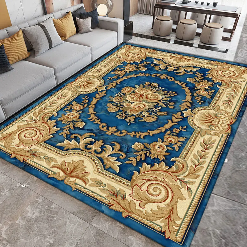 

European Carpet for Bedroom Coffee Table Floor Mat Bedside Plush Rug Sofa Rug Area Rug for Living Room Bedroom Bedside Mats