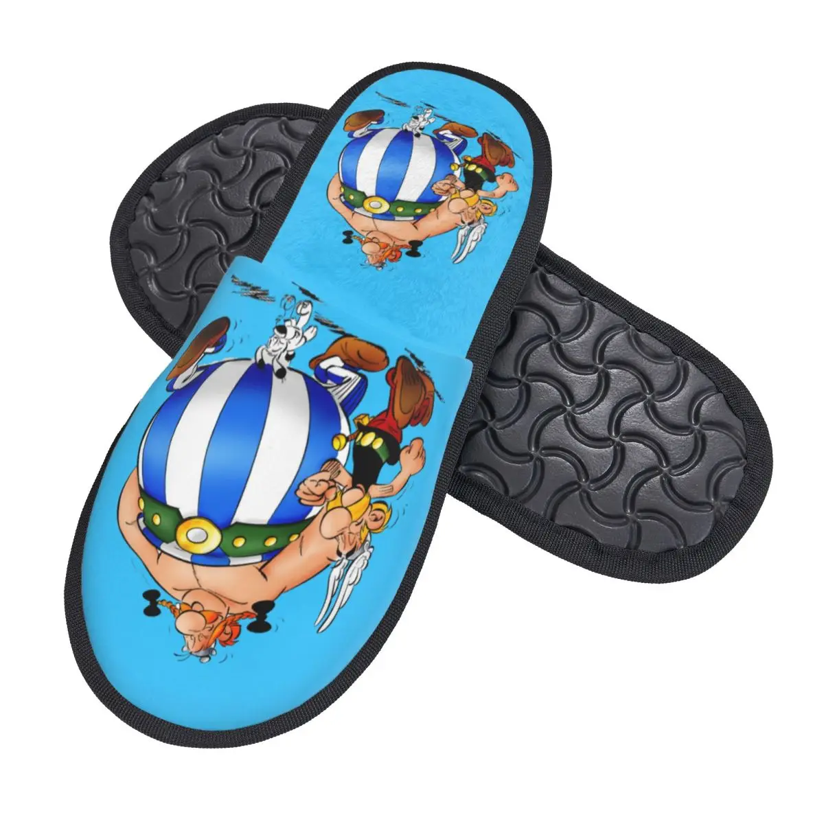 Пользовательские аниме Asterix Obelix Idefix тапочки из пены с эффектом памяти женские