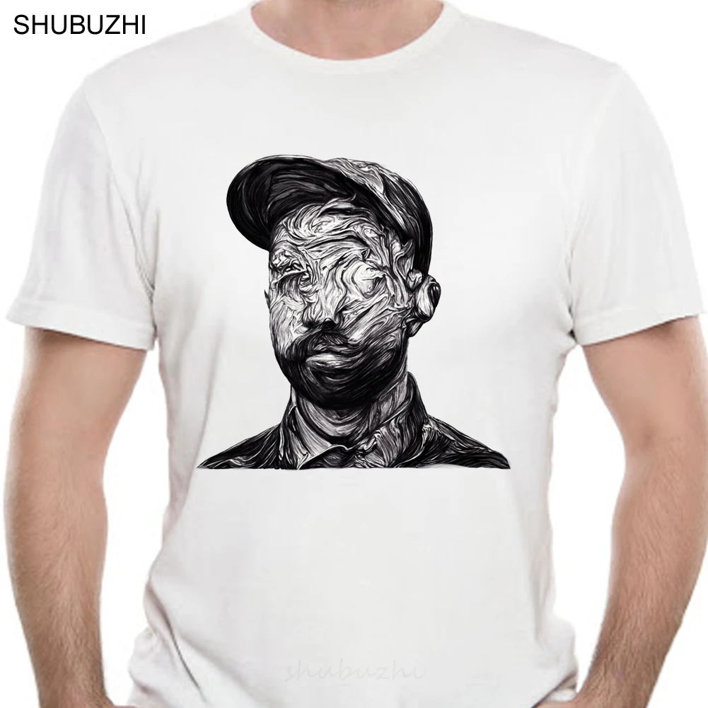 

Футболка Мужская/Женская хлопковая, Минималистичная тенниска под дерево, белая технология, модная майка, брендовая тенниска