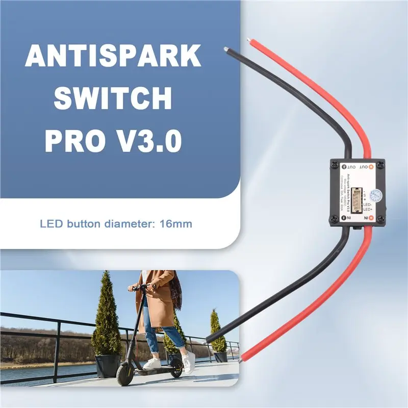 Фото FLIPSKY 1 шт. Антиискровой переключатель Pro V3.0 ESC с радиатором охлаждения, запасные части для электроскейтбордов/электровелосипедов/самокатов/роботов №2