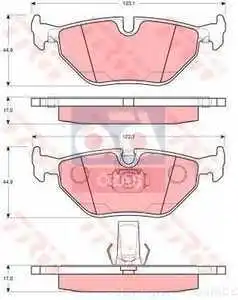 

Код магазина: GDB1265 для задней тормозной колодки 95-03 5,s-e39