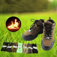 1pair outdoor camping emergency ignition shoelaces survival tactical boots laces shoe accessories wholesale dropshipping
