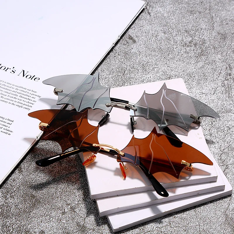 Солнцезащитные очки женские без оправы винтажные зеркальные с защитой UV400