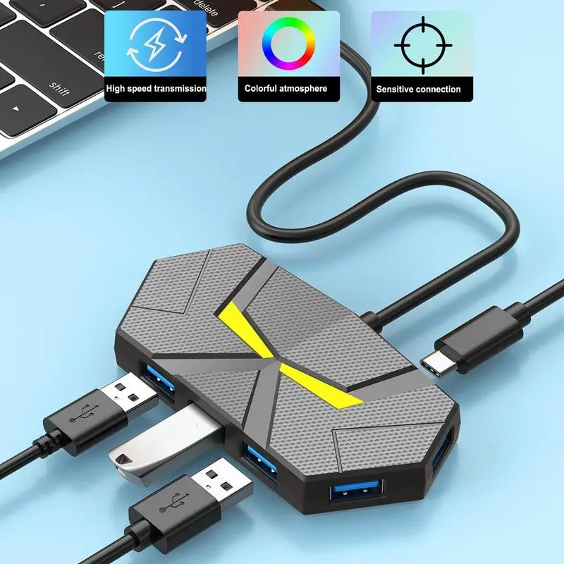 USB-концентратор для ноутбука Многопортовый USB-адаптер расширитель настольного