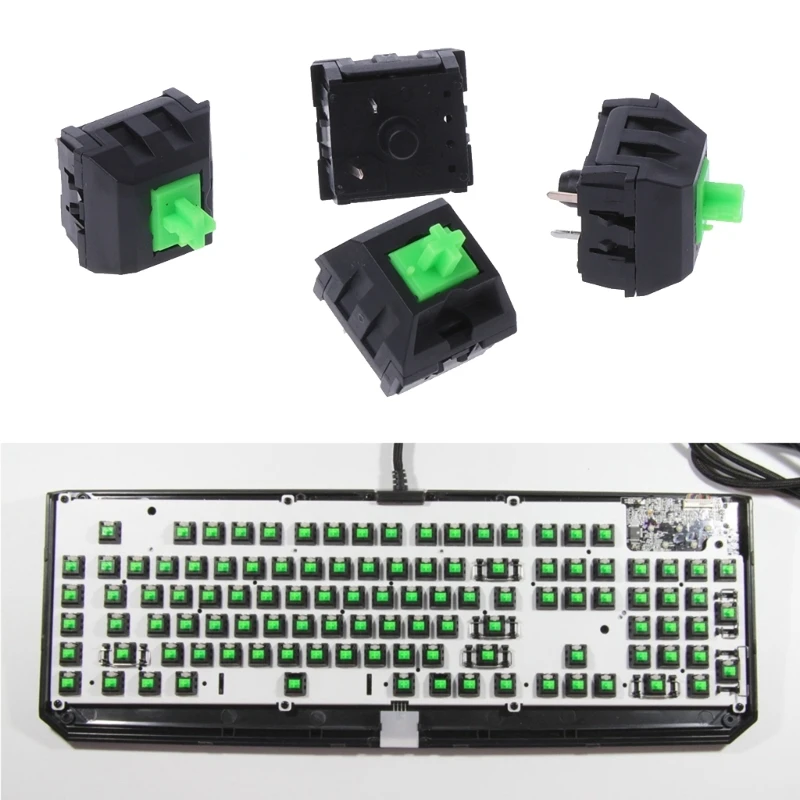 

Механическая клавиатура razer, 10 шт., 3 контакта, зеленый переключатель