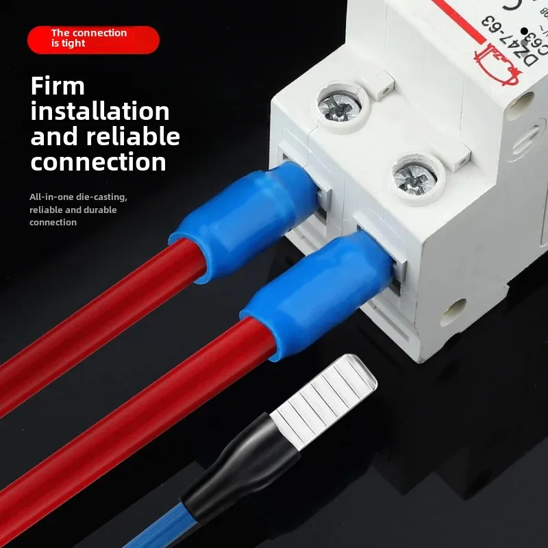 C45 Клеммная колодка с открытым проводом фиолетовая медная сварочная