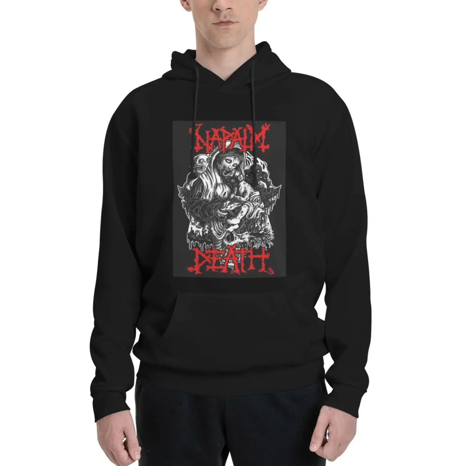 

Толстовки Napalm Death 2693 с капюшоном, свитера для мужчин, толстовка на молнии, мужская верхняя рубашка, толстовка с капюшоном, Корейская одежда, м...