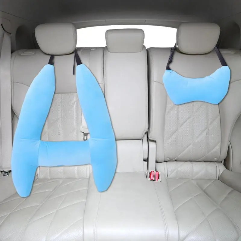 

Автомобильная подушка, удобная мягкая плюшевая Автомобильная подушка для сна, поддержка головы, H-образная дорожная подушка, подушка, автомобильные принадлежности