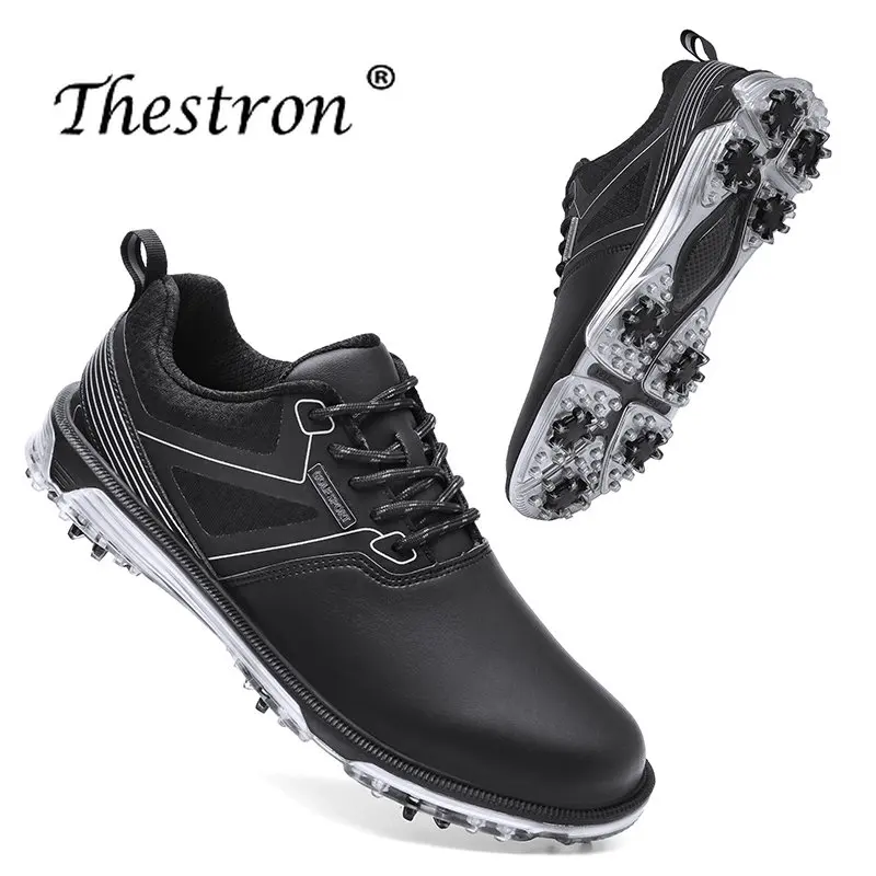 New Professional Golf Shoes Men's Outdoor Comfort Golf Shoes Grass Anti Slip Golf Shoes Large 40-47 Golf Shoes