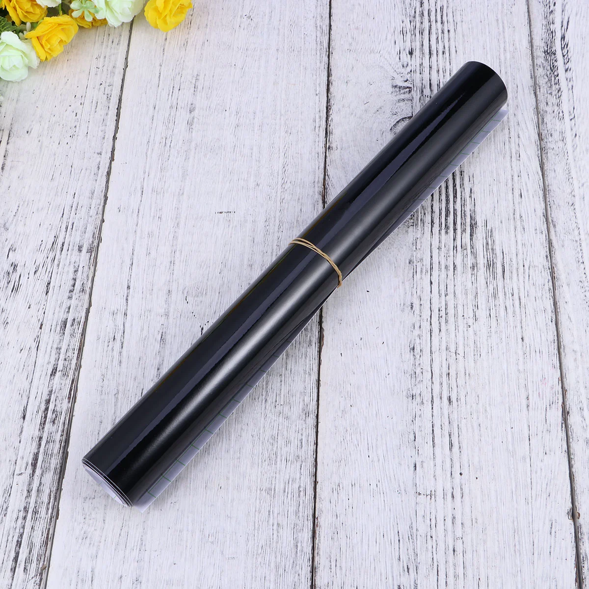 

Gloss Glossy Car Appearance Modified Foil Sticker Motorcycle Car Wrapping Cover (Bright Black 50x152cm)