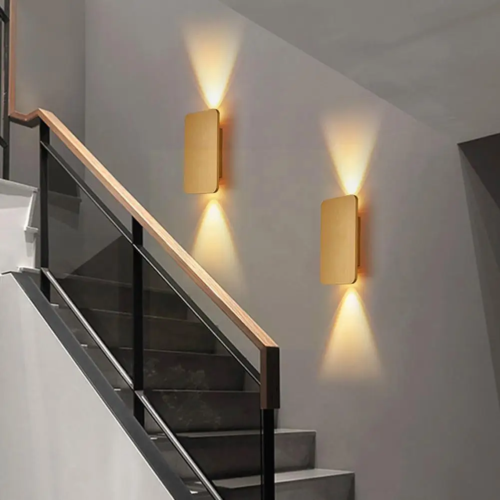 

Геометрический светодиодный настенный светильник, современный прикроватный настенный светильник для коридора, фоновое бра для коридора, м...