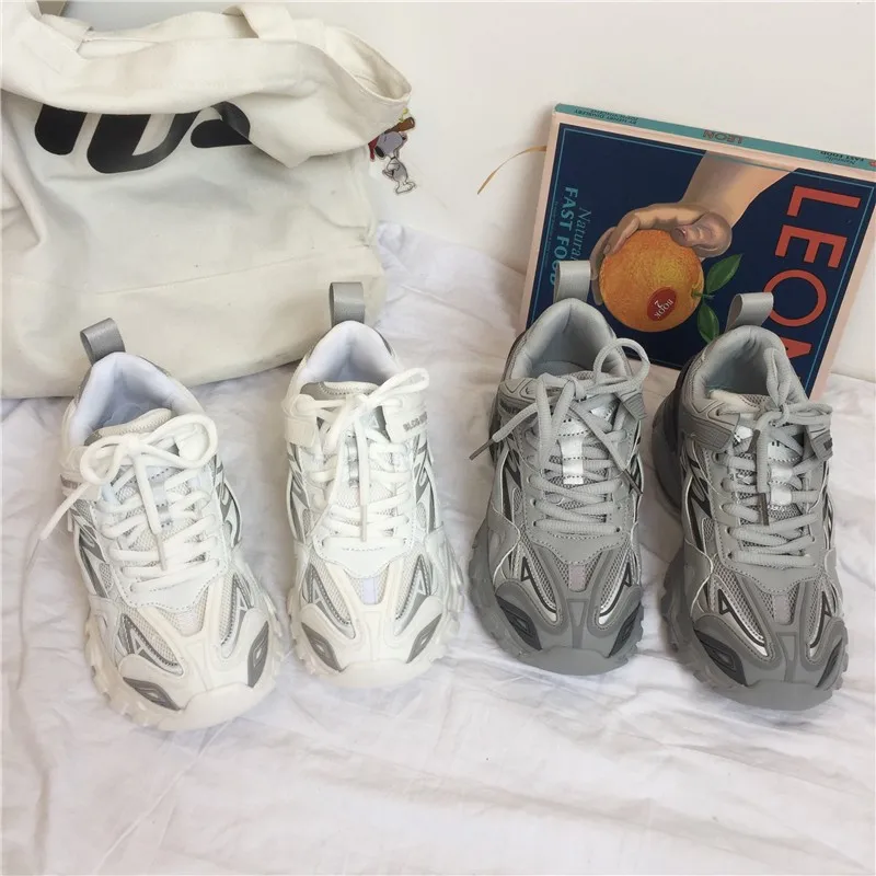 Mr Co Korean Version Of Hong Kong Style Shoes Female Chic Casual Student Retro Old Shoes Tide Ins Super Hot Wild Bf Sports Shoes