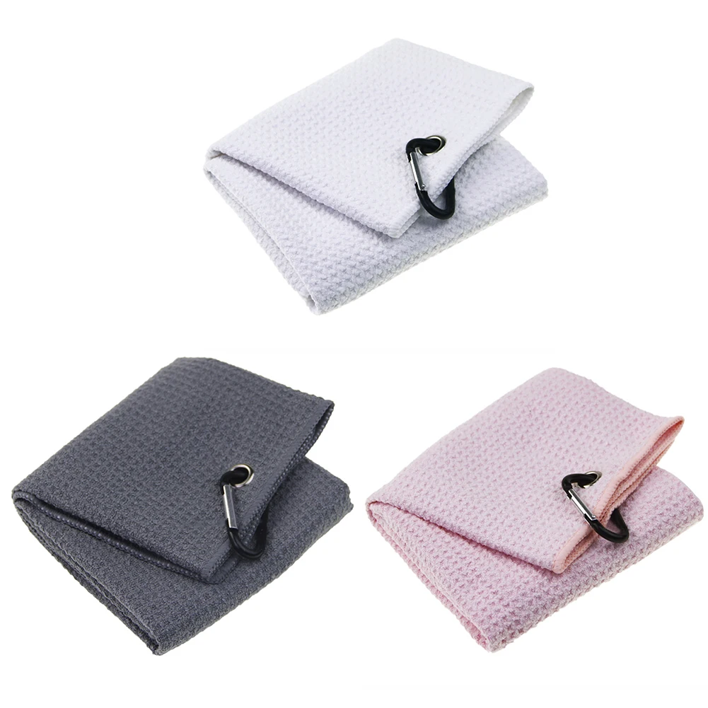 

51x14cm Microfiber Golf Towel High Water Absorption Cleaning Towels with Carabiner Hook Sweat-absorbent Wiping Cloth Cleans Club