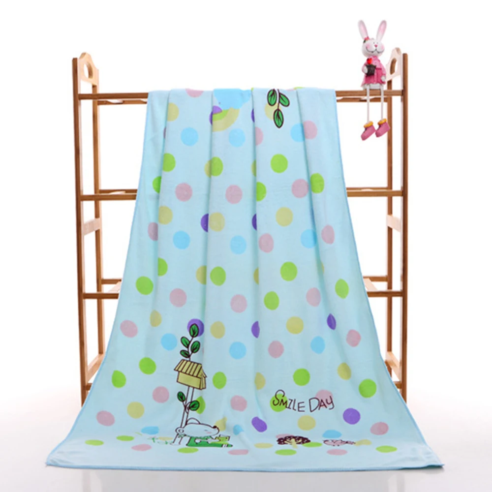 

Compact Sunscreen Skin Friendly Bath Towel Fast Water Absorption Beach Towel Delicate Printed Absorbent Soft Ultra-fine Fiber