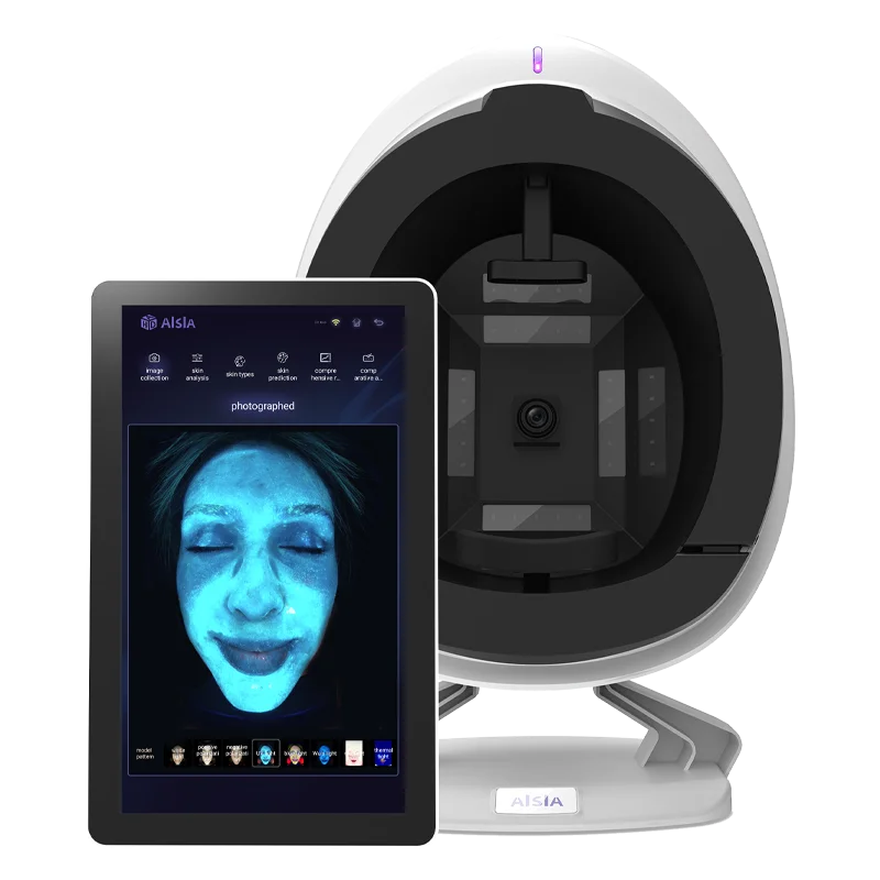 AISIA Magic Mirror 3D AI Анализатор кожи Сканер лица 8-спектр Комплексный тестер задач