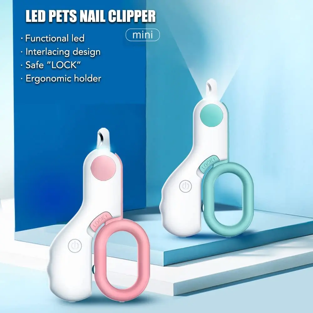 

Pet Nail Clippers With Led Light Professional Cutter Scissors, Suit for Dog Grooming Tool Trimmer Pet Nail Clippers Pet Products
