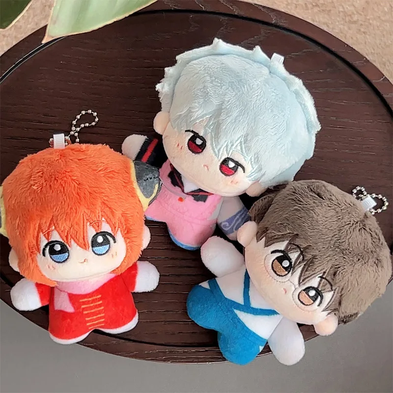 Фото 10 см GINTAMA Okita Sougo плюшевая игрушка-подвеска аниме мультфильм Kagura плюшевая кукла Katsura Kotarou брелок для ключей сумка кулон детский подарок №2
