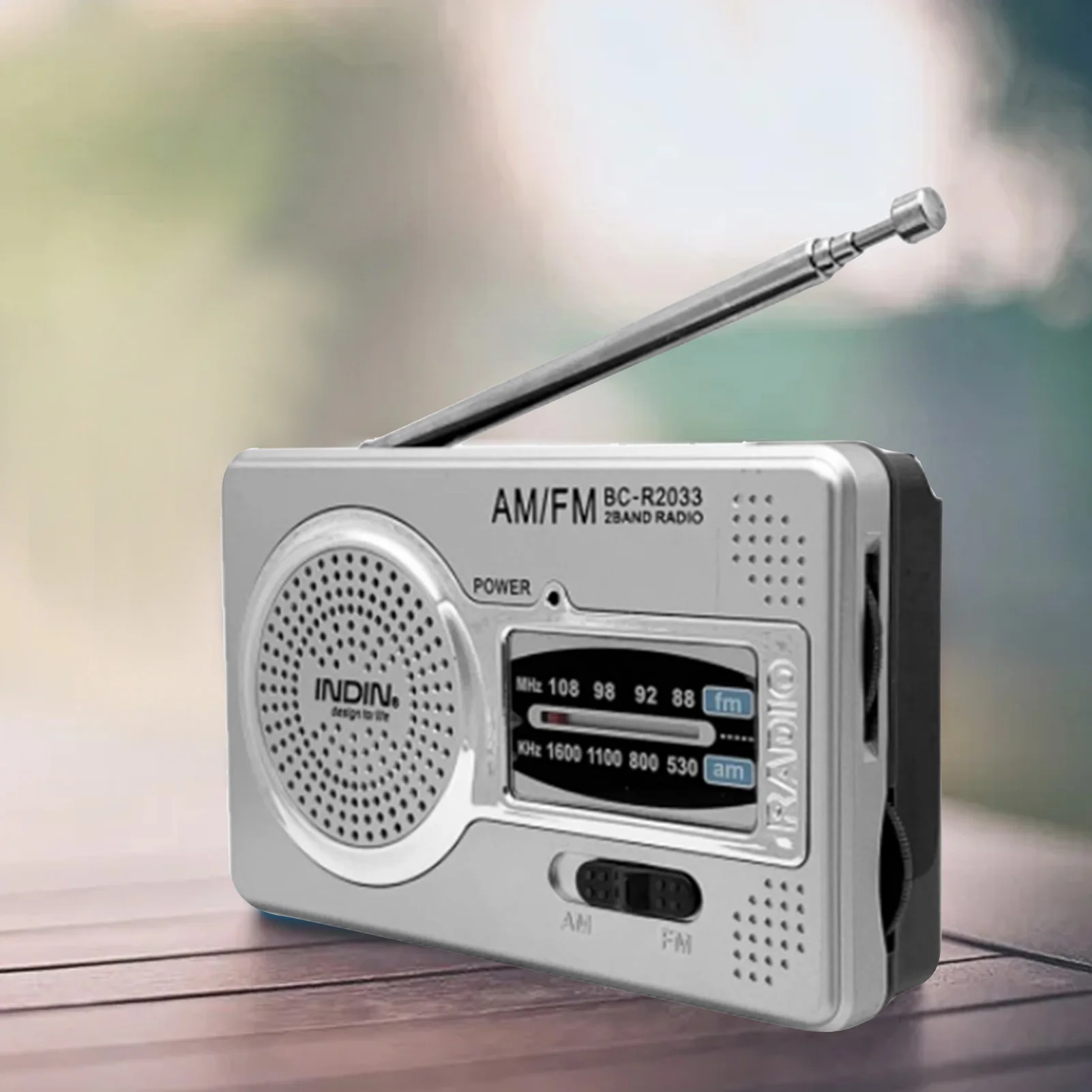 Портативное AM FM-радио на батарейках AA карманное радио громкий динамик