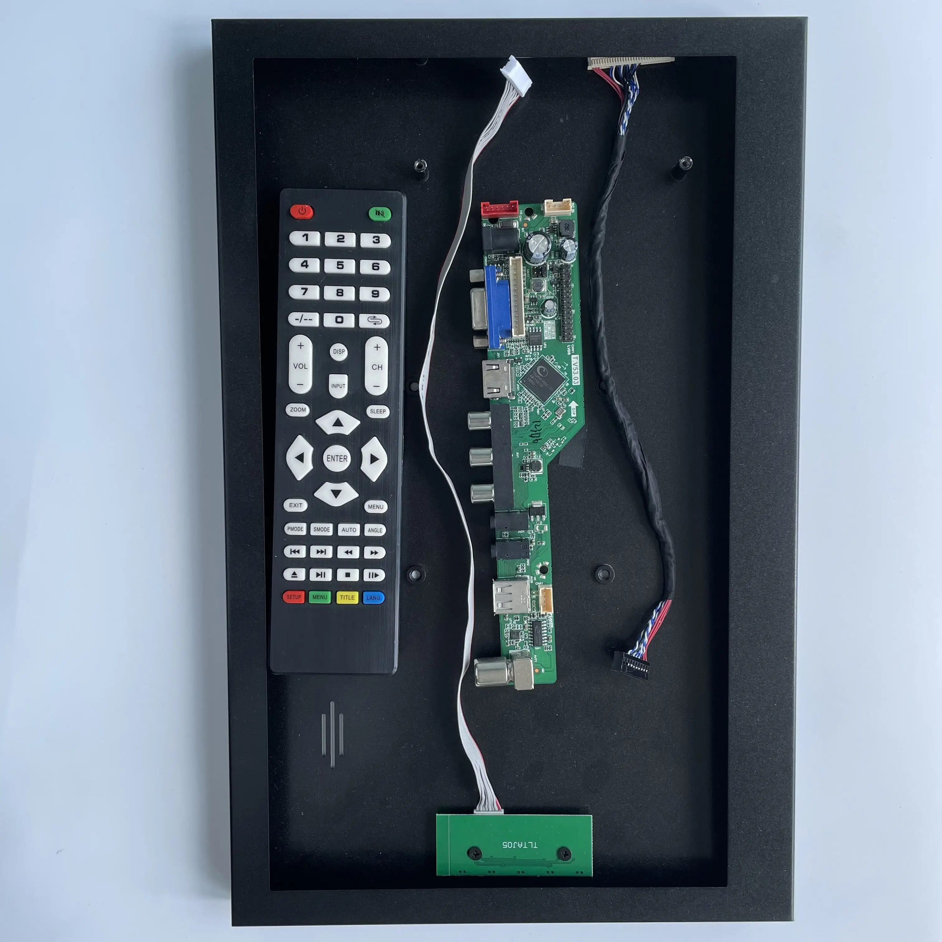 

TV Controller board AV HDMI-compatible USB VGA universal + Aluminum alloy metal case panel back cover box for LED Screen LCD DIY