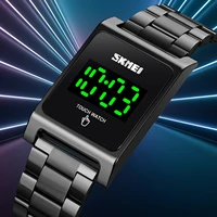 skmei touch watches sportbig dial led digital calendar wristwatches for men simple design relogio masculino present gift1869