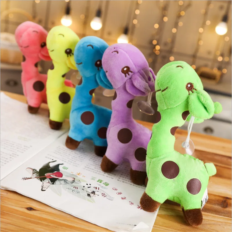 

18cm/25cm Cute Giraffe Plush Toy Pendant Soft Deer Stuffed Cartoon Animals Doll Baby Kids Toys Christmas Birthday Colorful Gifts