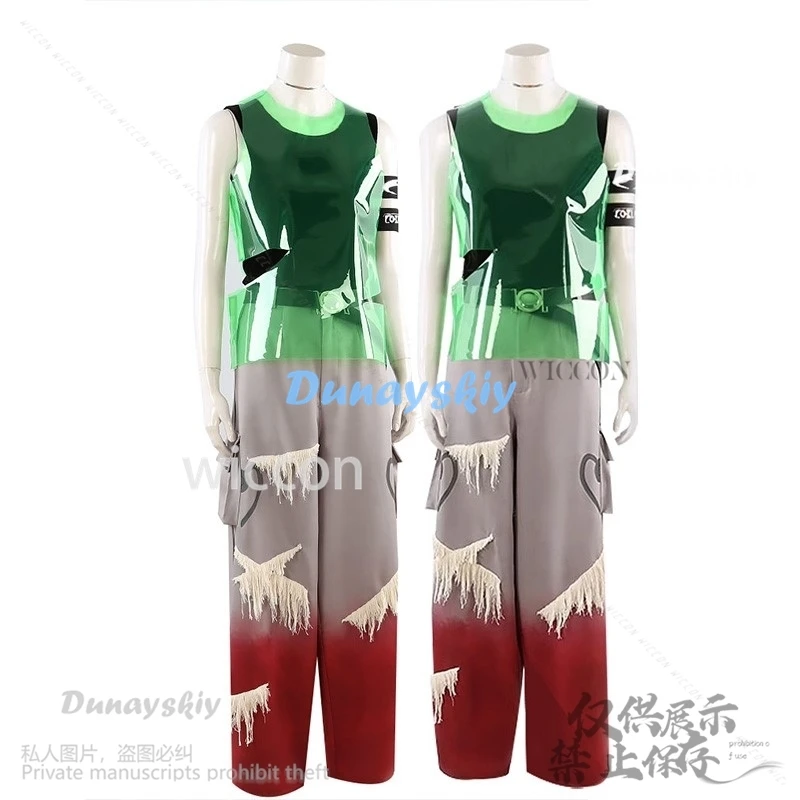 Аниме Alien Stage Косплей Till Костюм Blink Gone Топ Брюки Реквизит Татуировка Колье