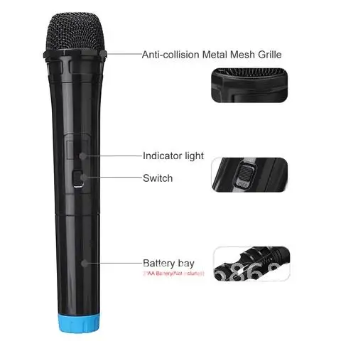 Универсальный Профессиональный беспроводной ручной микрофон SUNBUCK UHF с