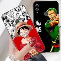 one piece anime phone case for huawei honor 30s 30 lite pro 20 v20 20i 20 lite 10 v10 10i 10 lite silicone cover coque black