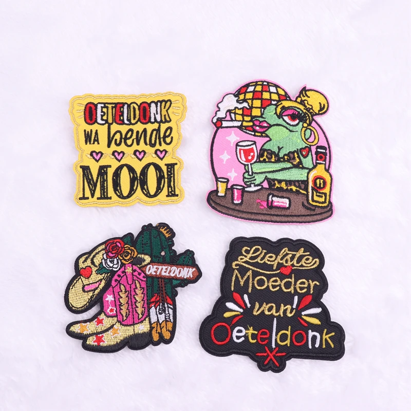 Нашивки с эмблемой Oeteldonk вышивка для одежды карнавальная лягушка железная