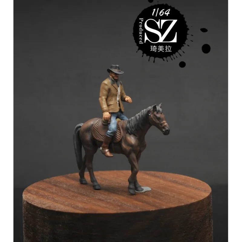 

1/64 puppet model Wilderness Red Dead micro-landscape model props car model scene layout ornaments resin figure