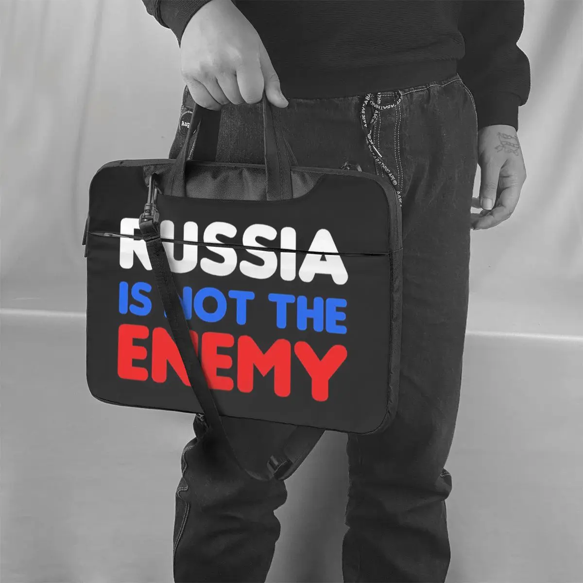 Сумка для ноутбука с надписью Россия не является врагом чехол Macbook Air Pro Xiaomi Lenovo Asus