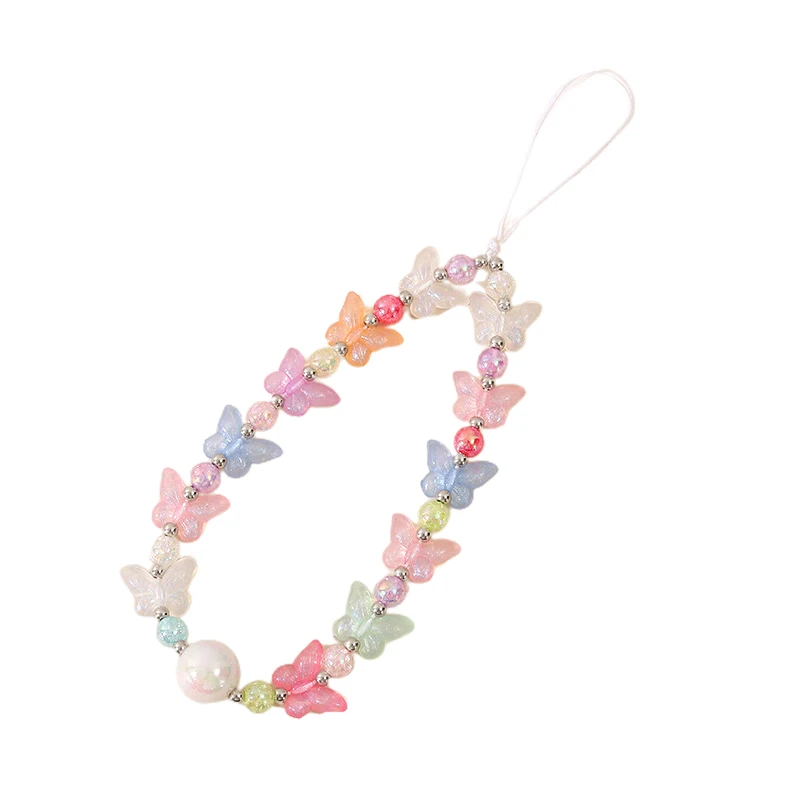 Y2K Милая крутая подвеска в виде банта украшенная бисером аксессуар для телефона