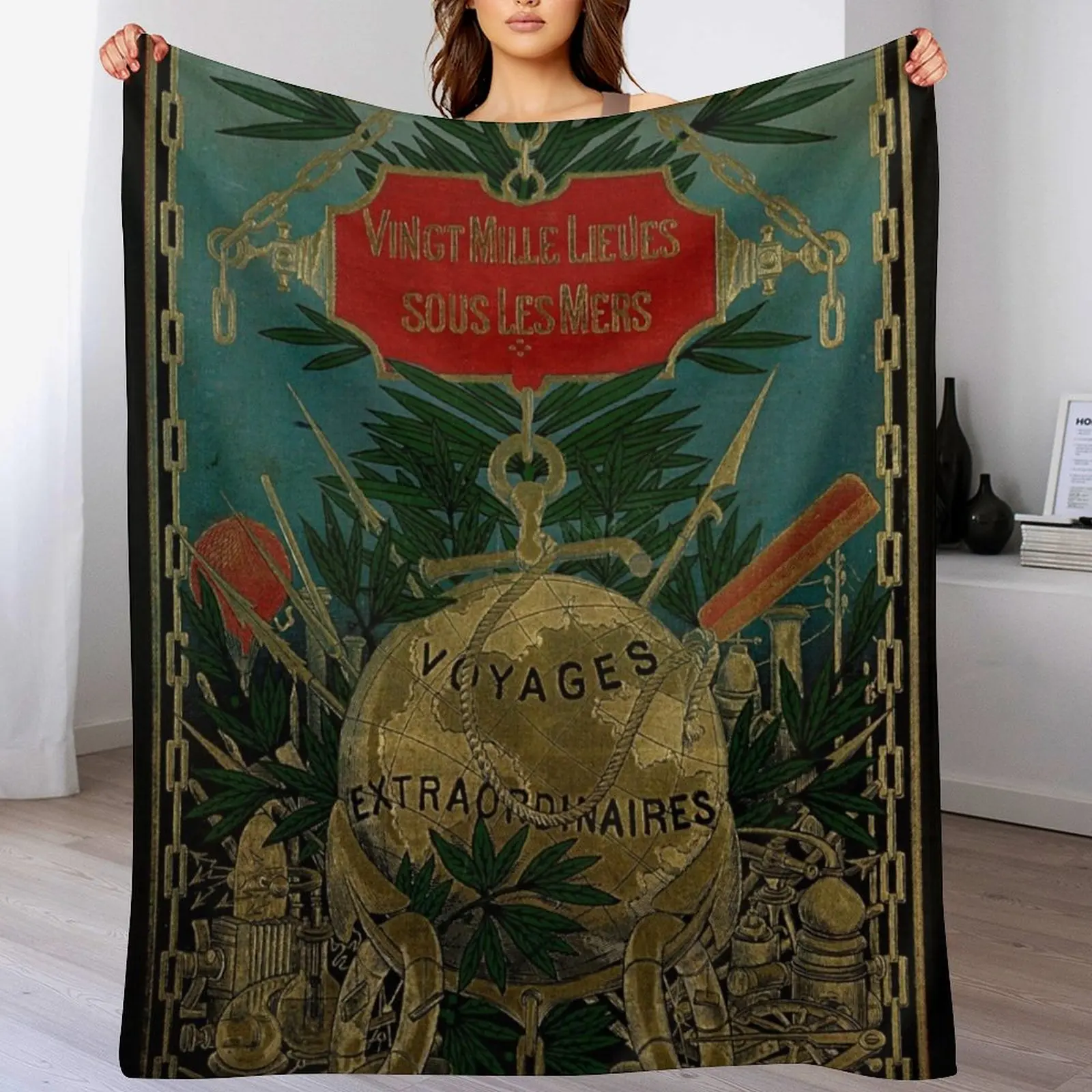 Одеяло Jules Verne Extraordinary Voyages дизайнерское одеяло для кемпинга мягкое большое