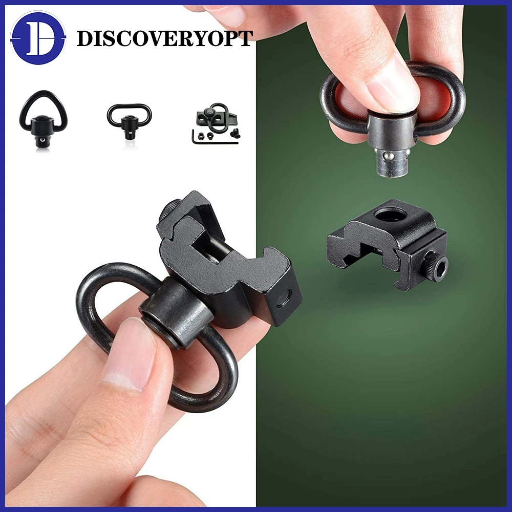

DISCOVERYOPT QD Sling Mount Ring For Picatinny Rail Scope Mount Quick Detachable Rifle Gun Sling Swivel Mount For Most Weapons