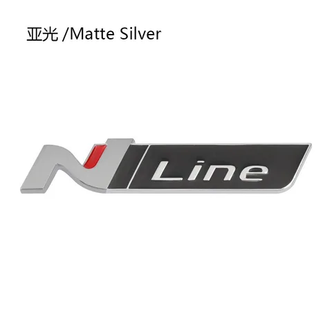 Автомобильная наклейка N Line Nline эмблема значок наклейка для Hyundai I20 I30 Kona Tucson Sonata Elantra Veloster крыло логотип передней решетки
