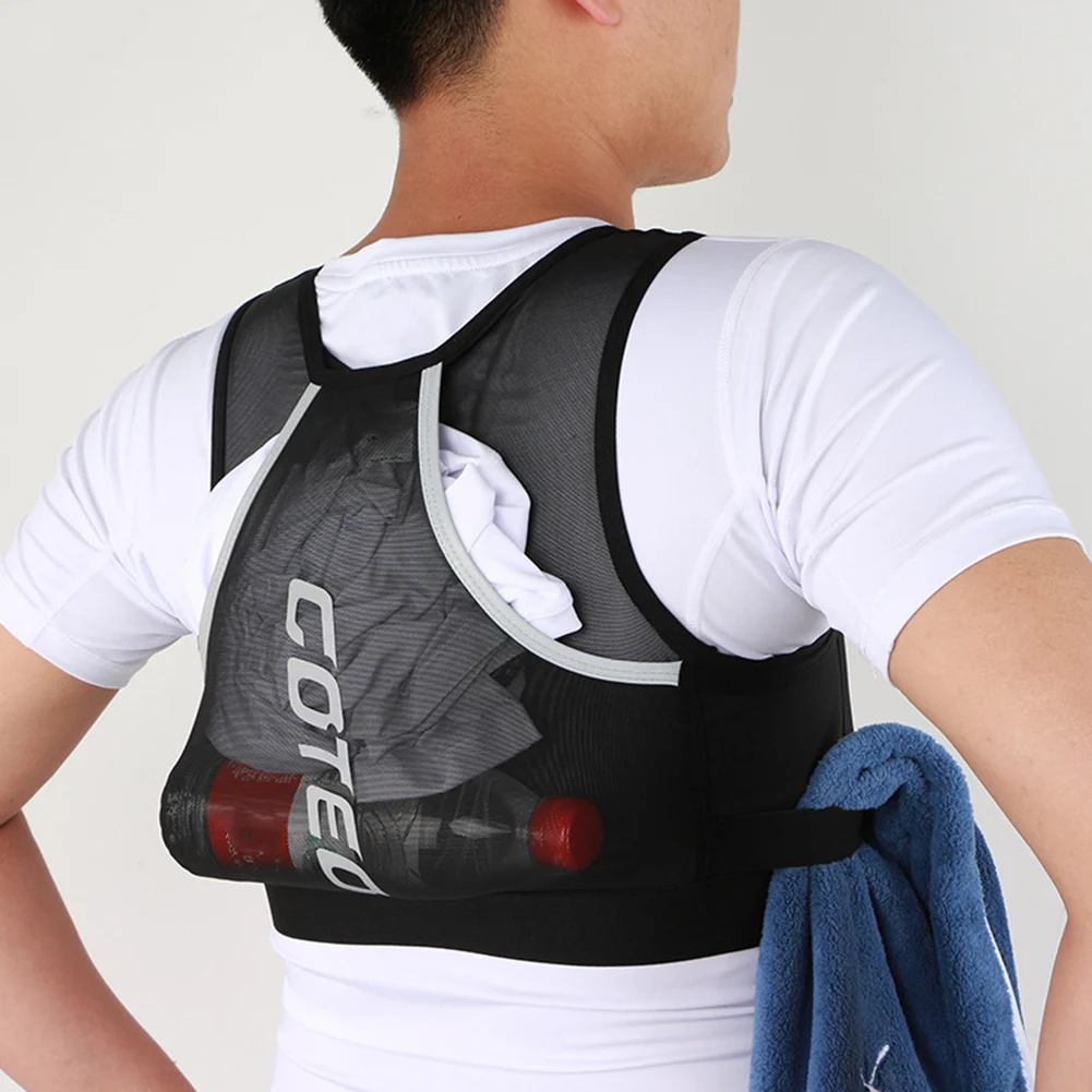 

Reflective Running Backpack Phone Bag Multi-Functional Ulrta-light Water Bottle Outdoor Sports Shoulder Bags Marathon Vest Bag