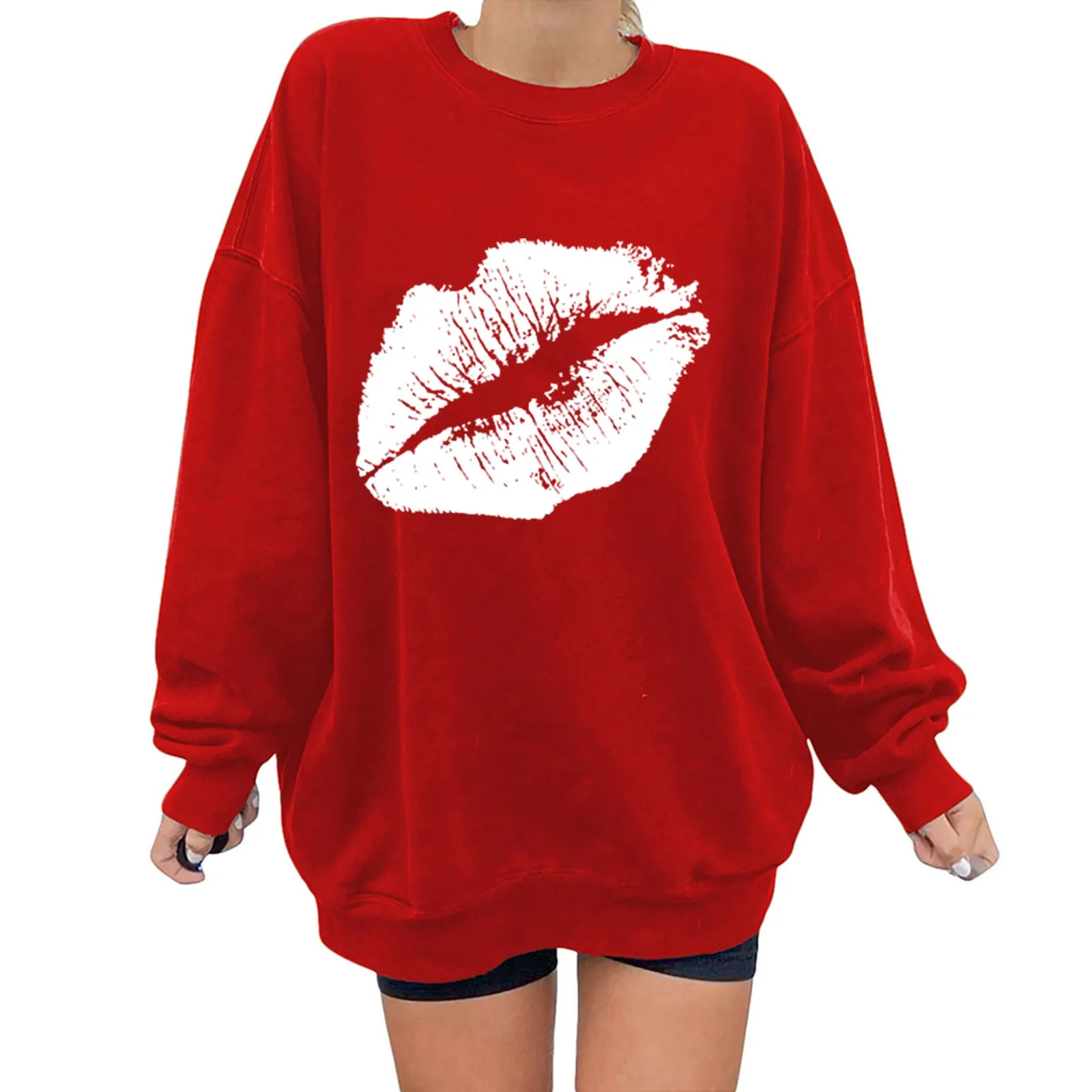 

Женские толстовки с капюшоном, Женская Повседневная Удобная футболка с длинным рукавом и круглым вырезом