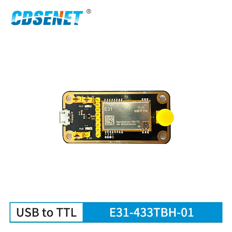 CDSENET USB to TTL Test Board AX5243 30dBm 433MHz FEC IoT Wireless Transceiver Module E31-433TBH-01 CE