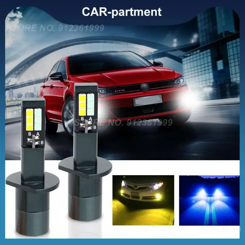 

2 шт., Автомобильные светодиодные лампы H1 H3 H7