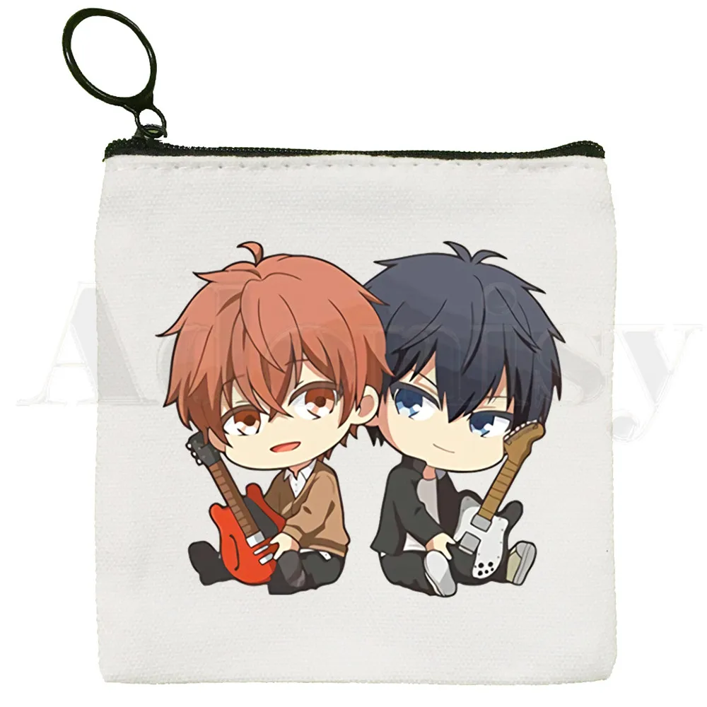 Yaoi Bl Given Anime Manga Music Mafuyu Cute Mini Coin Purse Canvas Student Wallet Coin Case Zipper Hand Female Key Case