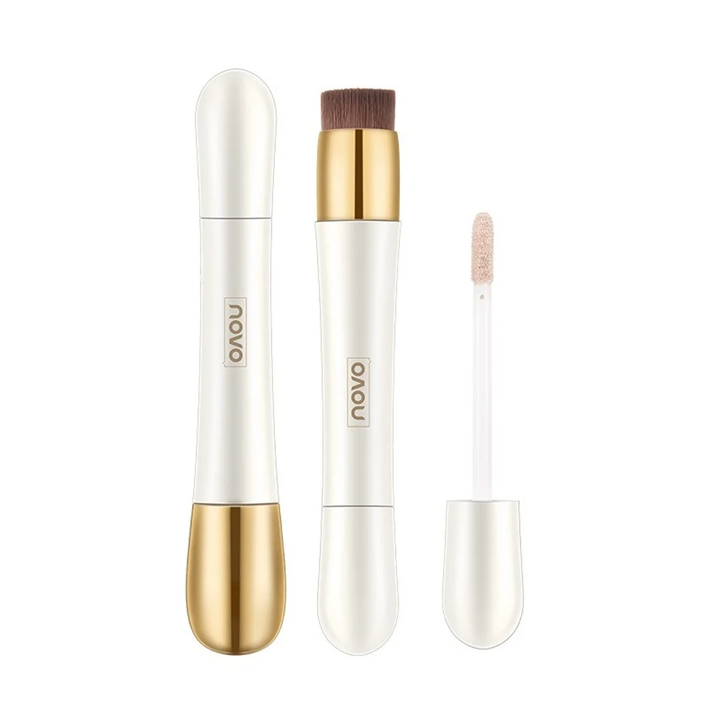 

NOVO Double Head Repairing Concealer Foundation Stick To Cover Fine Lines Dark Circles Acne Marks Invisible Pores Face Makeup