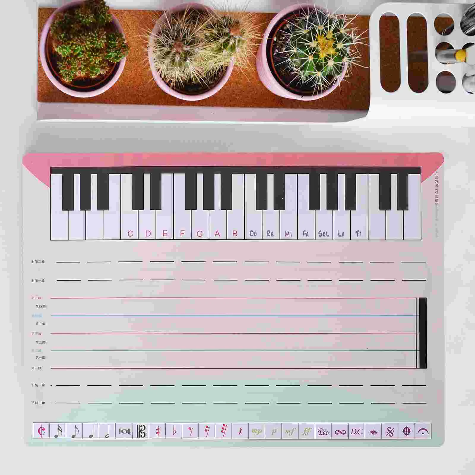 

Staff Whiteboard Music Teaching Boards Portable Stave Erasable Student Laptop Practice Tool Piano Cards Posters Writable Tools