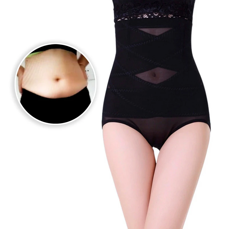 Women High Waist Trainer Body Shaper Panties Tummy Belly Control Body Slimming Control Shapewear Girdle Underwear Waist Trainer (0)