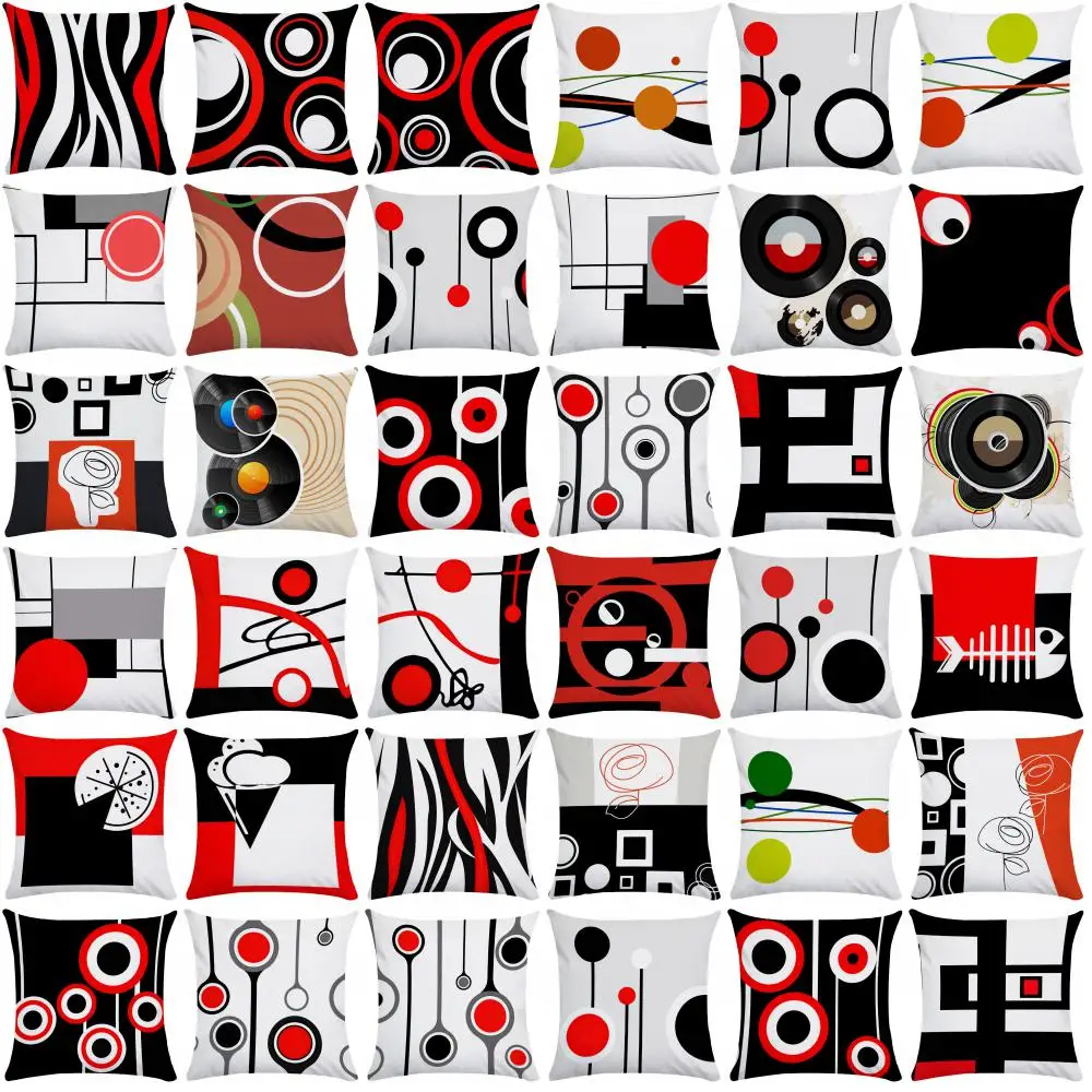 

Чехол для подушки с геометрическим рисунком, Скандинавская Нескользящая Наволочка на сиденье, уличные подушки для дивана, чехол для сна