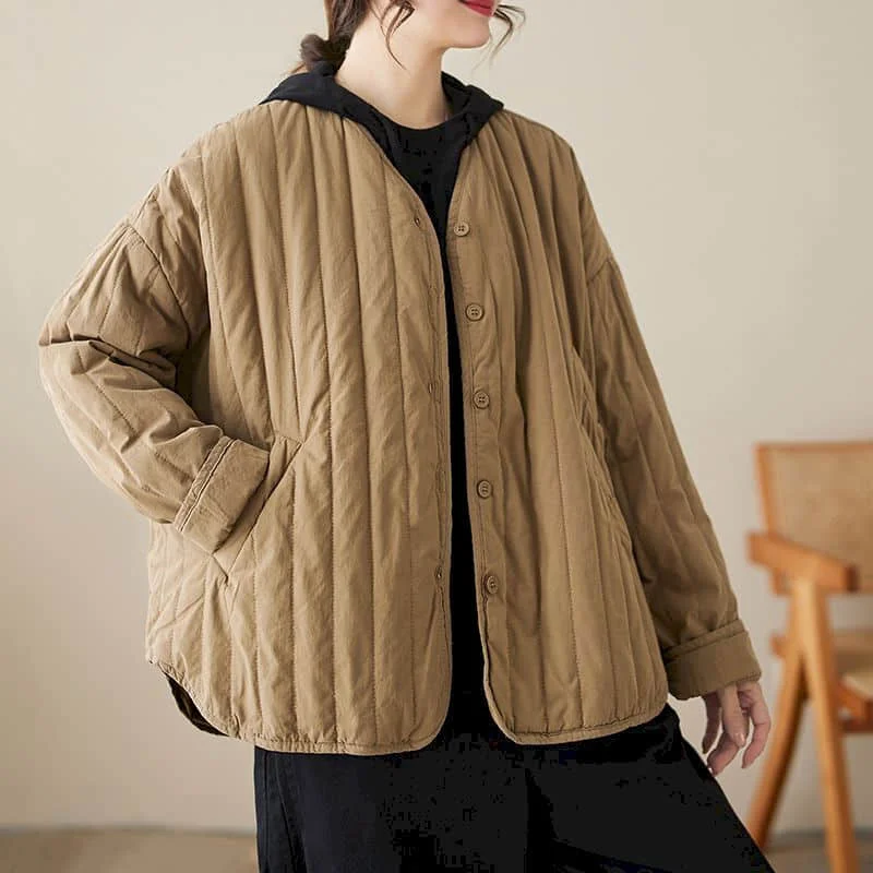 Женская флисовая куртка с длинным рукавом однотонная Свободная Повседневная