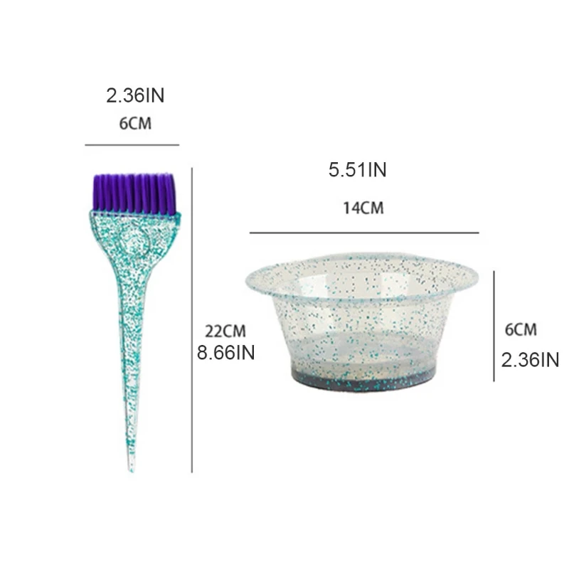 Профессиональная чаша для смешивания красок волос расческа щетка салона